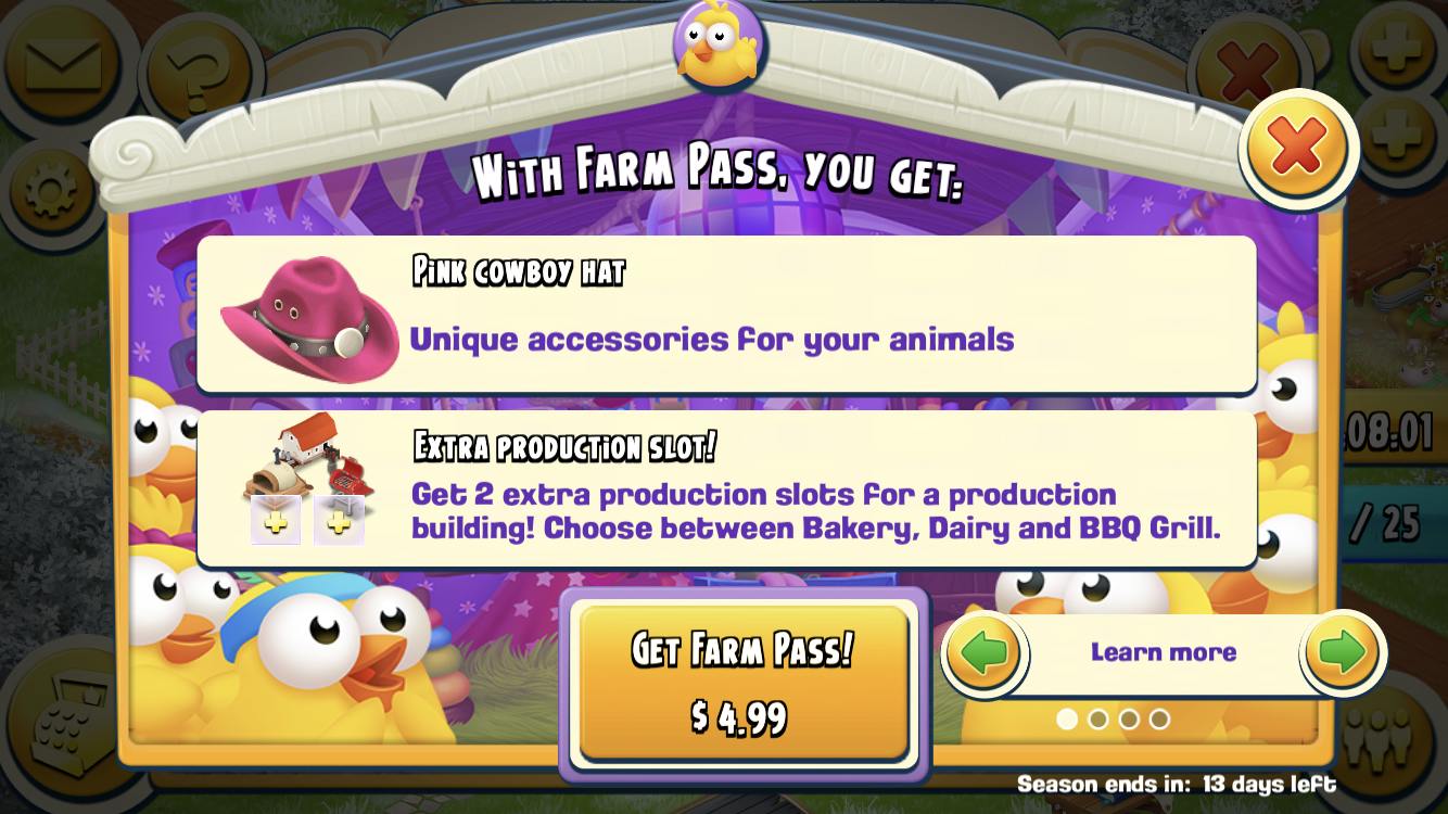 farm pass subscription feature hay day monetization
