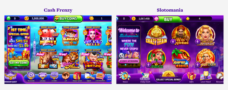 cash frenzy vs slotomania