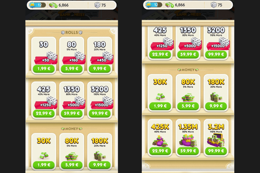 monopoly go dice and rolls