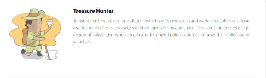 treasure hunter gamer type