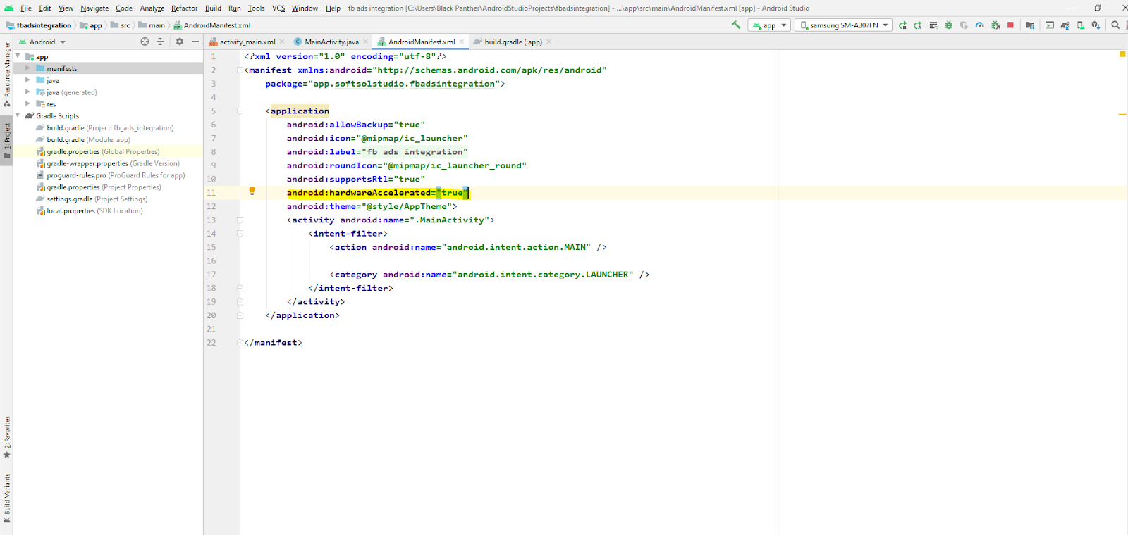 facebook ad integration