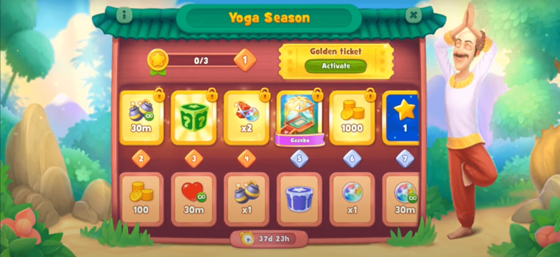 gardenscapes yoga season