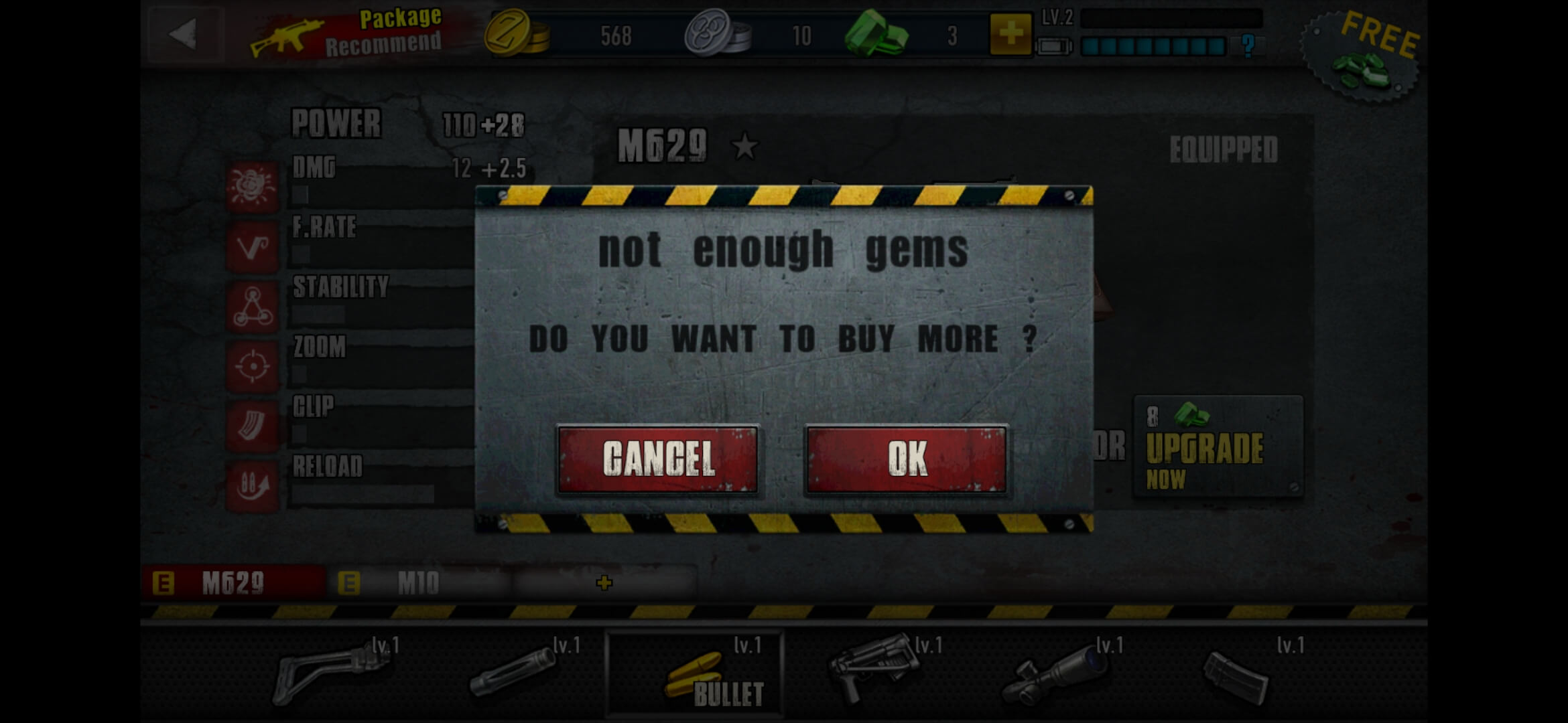 out of gems